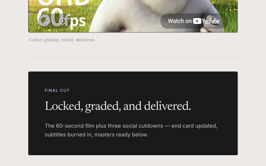 Video Production Delivery preview